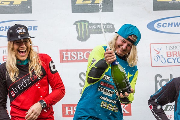 Close up of the Hopton Podium celebration